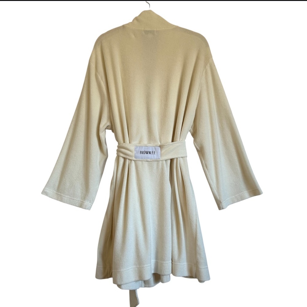 Brownlee Terry Cream Robe Size M/L - Picture 4 of 14